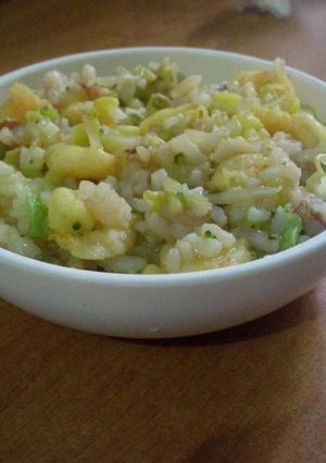 Foto resep Nasi Tim Soto Udang MPASI