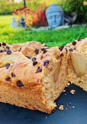 Une photo de Cake poires noisettes