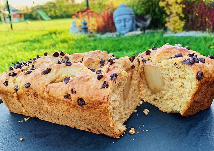 Recette de Tous les soirs de la semaine Cake poires noisettes