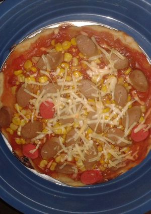 Foto resep pizza jagung sosis