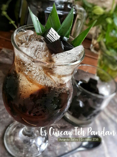 Foto resep Es cincau teh pandan
