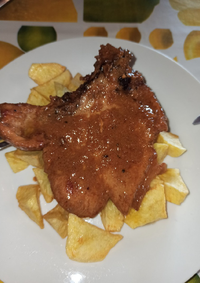 Una foto de Chuletas de lomo a los 3 vasitos