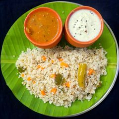 Barnyard millet upma A picture of Barnyard millet upma.