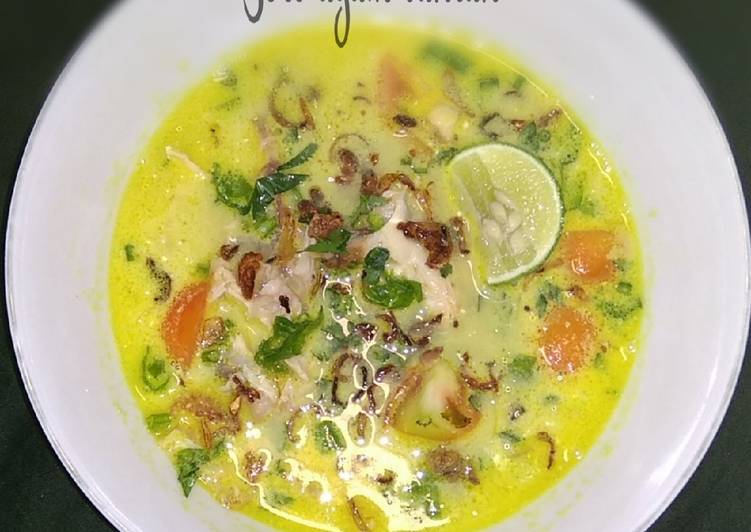 Resep Soto ayam santan Anti Gagal