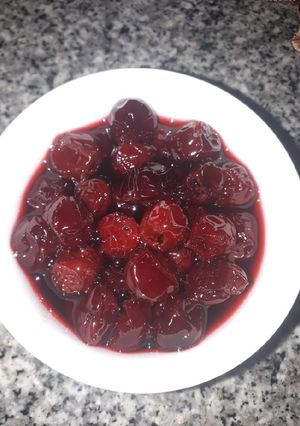عکسی از دستور مربای آلبالو من