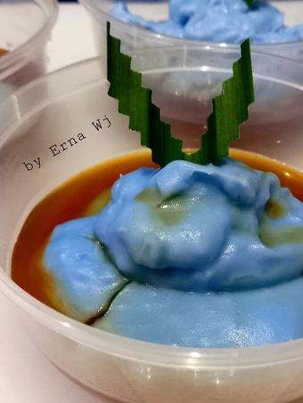 Langkah Mudah untuk Menyiapkan Resep Bubur sumsum bunga telang yang Bikin Ngiler Anti Ribet, Lezat