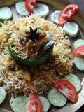 চিকেন কিমা বিরিয়ানি উইথ বেল পেপার (Chicken Kima Biriyani with bell pepper recipe in Bengali)