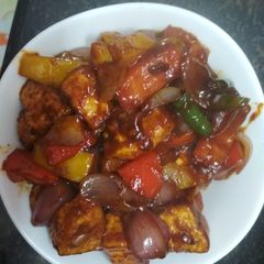 A picture of Paneer capsicum veg.