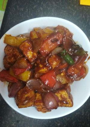 A picture of Paneer capsicum veg.