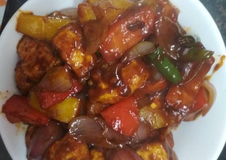Recipe of Perfect Paneer capsicum veg
