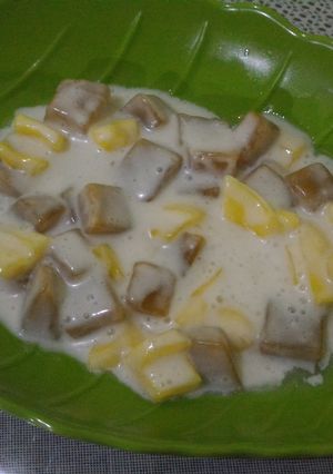 Foto resep Kue Keranjang Kuah Santan