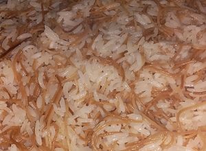 صورة لوصفة الرز بالشعيرية