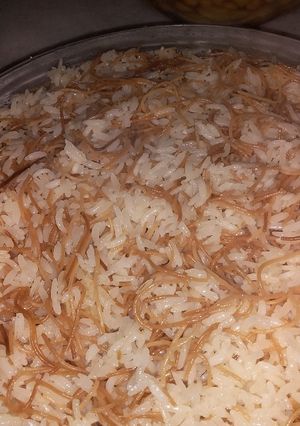 صورة لوصفة الرز بالشعيرية