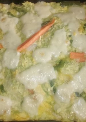 Una foto de Zucchini, pollo y muzarella
