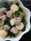 "แกงจืดวอเตอร์เครสเต้าหู้หมูสับ" ☘🥣🐷