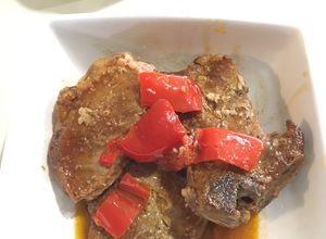 Una foto de Cerdo al Pimiento Rojo