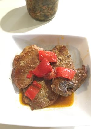Una foto de Cerdo al Pimiento Rojo