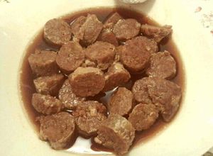 Foto resep Sosis Babi kuah kecap (non halal)