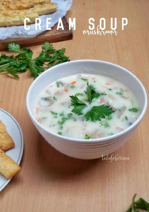 Foto resep Cream soup mushroom
