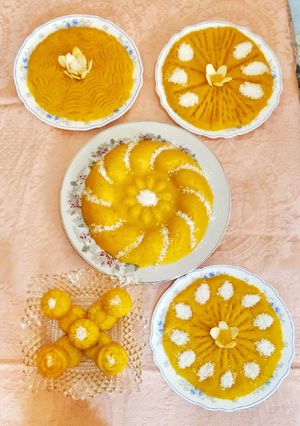 عکسی از دستور حلوای تخم مرغی