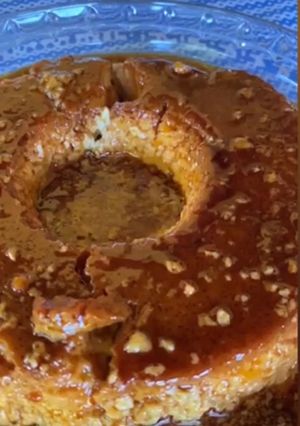 Una foto de Flan casero (receta de mi suegra)