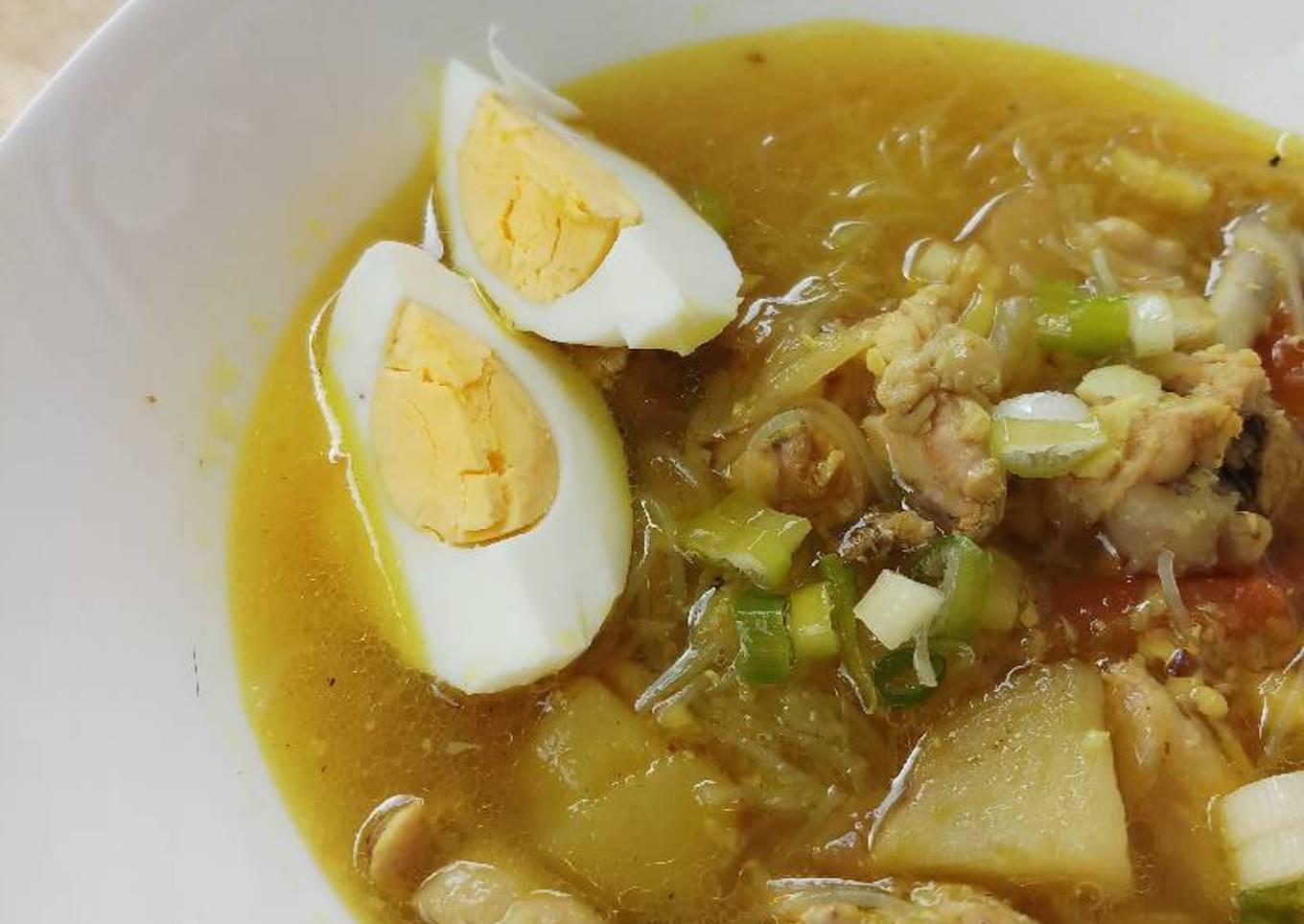 Soto ayam tanpa santan