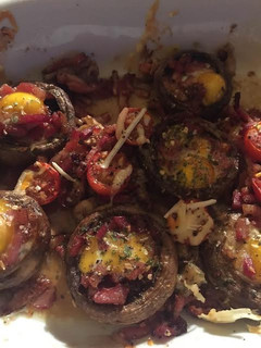 Una foto de Champiñones rellenos de bacon "Candela"