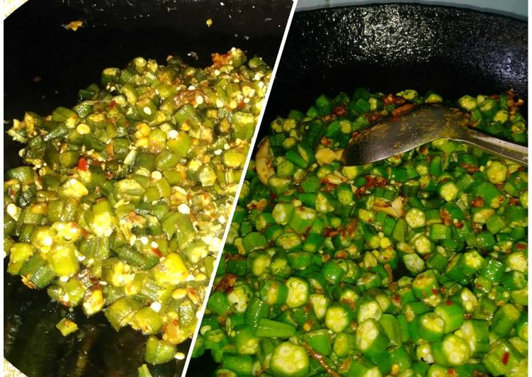 Easiest Way to Make Super Quick Homemade Bhindi a unique simplest recipe