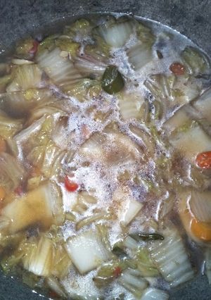Foto resep Oseng-oseng sawi putih dan wortel