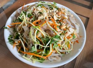 Hình của món Nộm sứa.