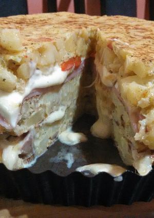 Una foto de Súper tortilla rellena