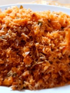 عکسی از دستور لوبیا پلو با گوشت چرخ کرده