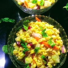 Yellow moongdal salad A picture of Yellow moongdal salad.