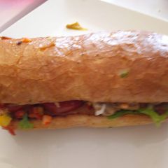 A picture of Sardine sandwich # fish contest.