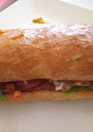 A picture of Sardine sandwich # fish contest.