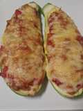 Calabacines rellenos de atún y bacon