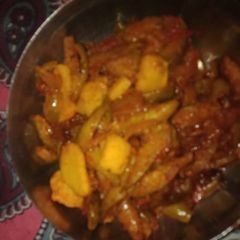 A picture of Kundru ki sabzi.