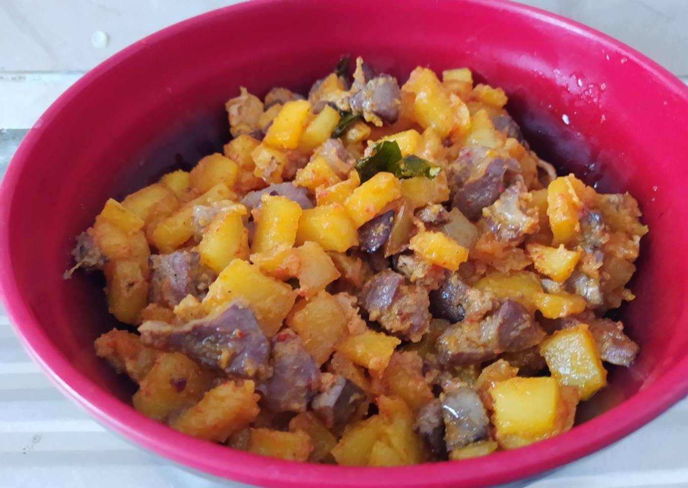 Sambel Goreng kentang ati ampela