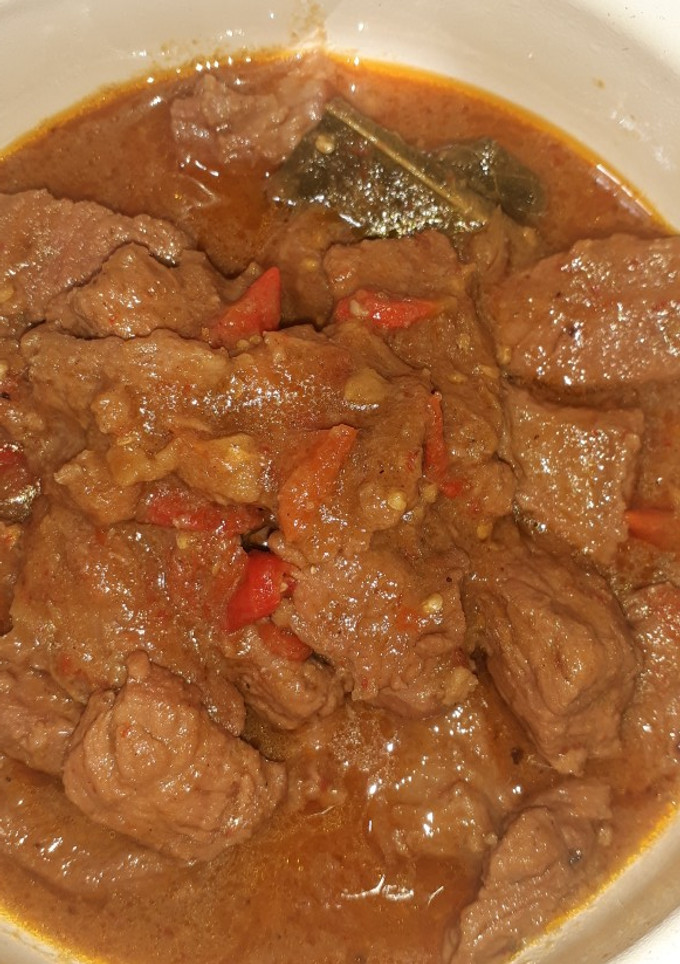 Foto resep Daging Sapi Bumbu Merah Pedas Manis