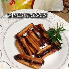 A picture of BAKED CHURROS😍.