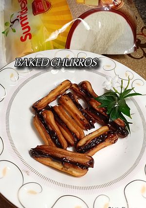 A picture of BAKED CHURROS😍.