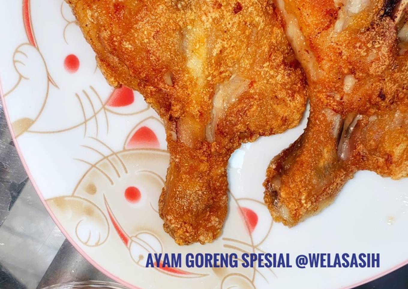 Ayam goreng spesial tanpa ungkep