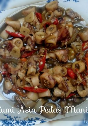 Foto resep Tumis Cumi Asin Pedas Manis