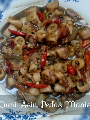 Cara Mudah Menyiapkan Resep  Tumis Cumi Asin Pedas Manis yang Menggugah Selera, Enak