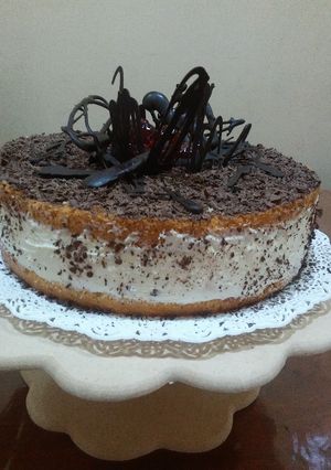 Una foto de Chessecake  con dulce de leche sorpresa  (sin horno)
