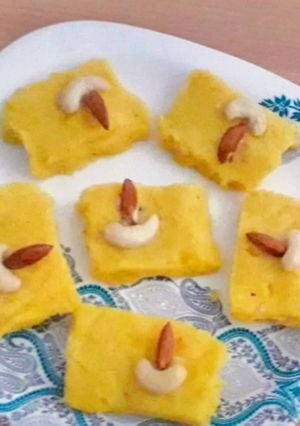 A picture of 🪔✨Amrut Kaddu Burfi 🪔✨.
