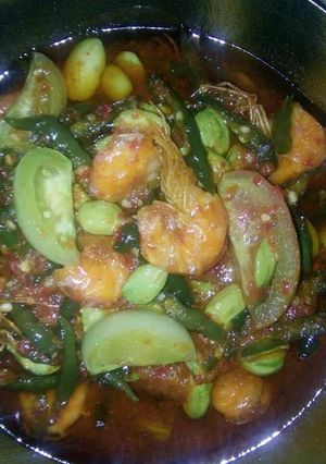 Foto resep Tumis udang Pete