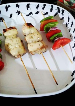 A picture of Chicken cheese mlai boti.