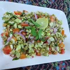 A picture of Moong sprout salad healthy and tasty.