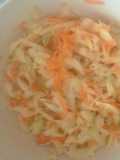 Ensalada de repollo y zanahoria 